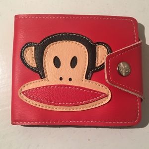 Paul Frank Red Leather Wallet